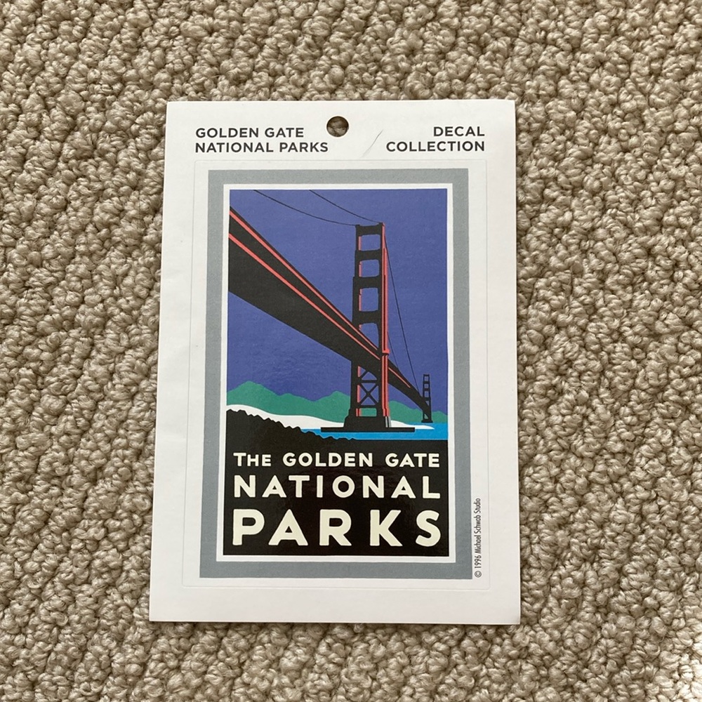 The Golden Gate National Park Sticker Large Bridge Graphic Parks Project